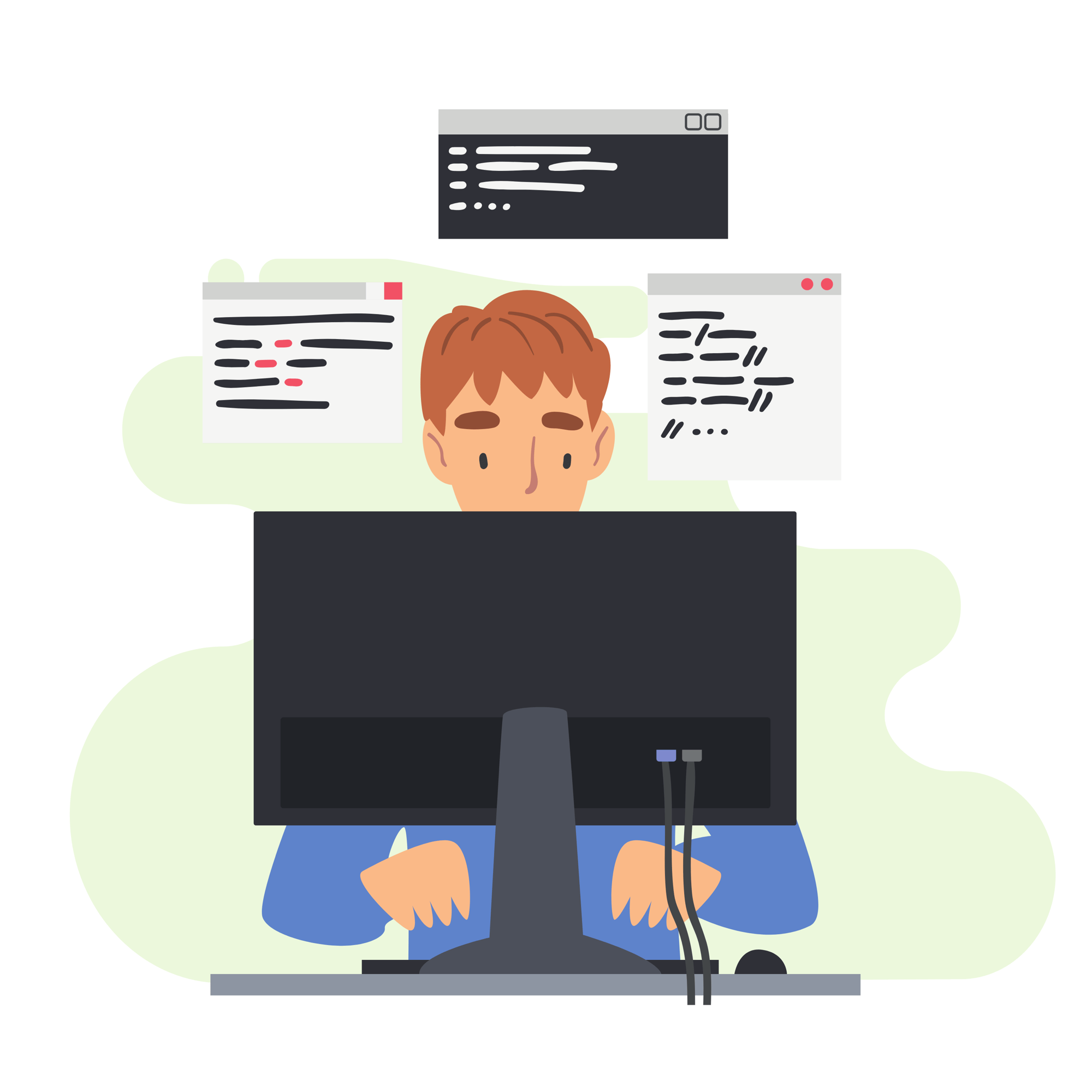 Programmer Working Illustration Instagram posts